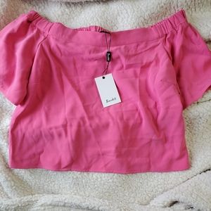 Tulip pink midi sleeve top